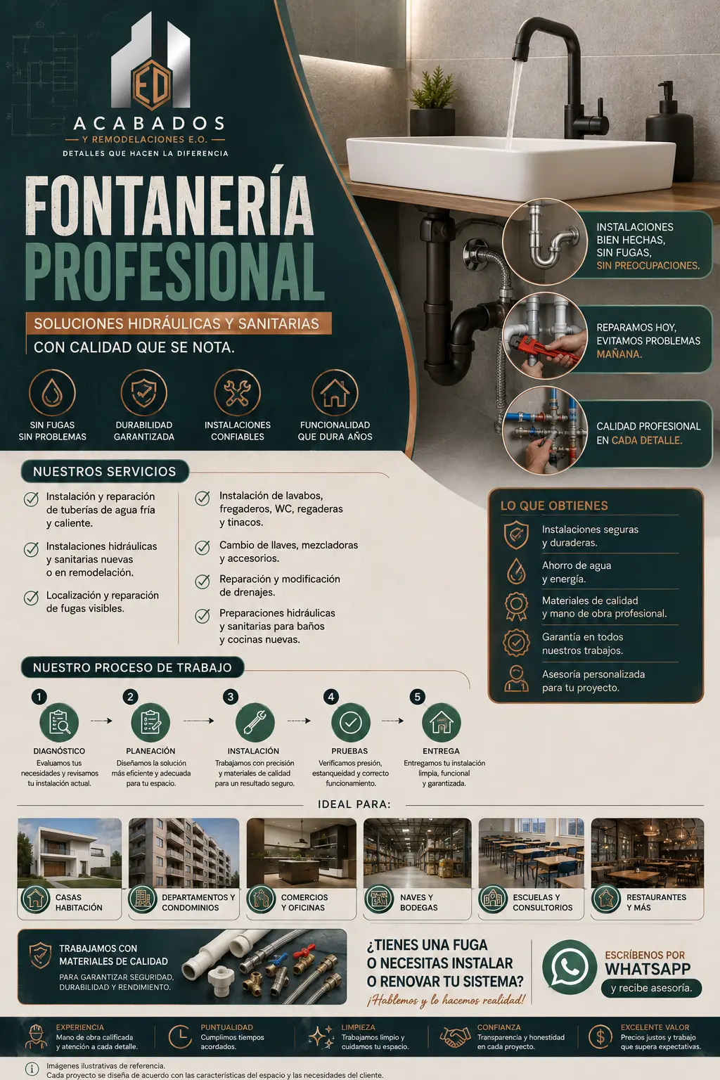 Información de Fontanería